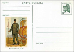 Luxemburg - Postkaart - Postillon (avant 1870) - Enteros Postales