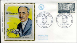 France - FDC - 1627 - Maurice De Broglie - 1970-1979