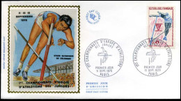 France - FDC - 1650 - 1ers Championnats D'Europe D'Athlétisme Des Juniors - 1970-1979