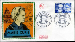 France - FDC - 1533 - Marie Curie - 1960-1969