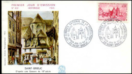 France - FDC - 1718 - Saint-Brieuc - 1970-1979