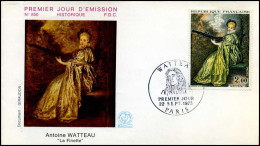 France - FDC - 1765 - Antoine Watteau ""La Finette"" - 1970-1979