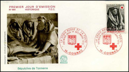 France - FDC - 1779 - Croix-Rouge : Sépuchre De Tonnerre - 1970-1979