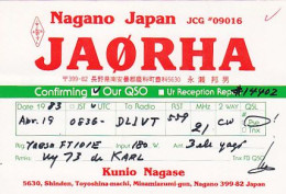 AK 213416 QSL - Japan - Nagano - Radio Amatoriale