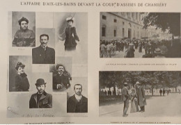 1904 AIX LES BAINS - L'AFFAIRE D'AIX LES BAINS DEVANT LA COUR DE CHAMBÉRY - Revue " LA VIE ILLUSTRÉ " - 1900 - 1949