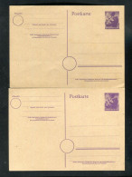 "SBZ" 1945, Postkarte Mi. P 4 2x ** (B2107) - Interi Postali