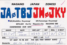 AK 213420 QSL - Japan - Nagano - Radio Amateur