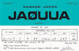 AK 213422 QSL - Japan - Nagano - Radio-amateur