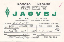 AK 213423 QSL - Japan - Nagano - Komoro - Radio Amateur