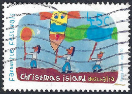 CHRISTMAS ISLAND 1999 QEII 45c Multicoloured Festivals-Children's Paintings SG469 FU - Christmaseiland