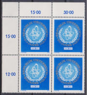 1977 , Mi 1548 ** (1) -  4er Block Postfrisch - 20 Jahre Internationale Atombehörde IAEA - Nuovi