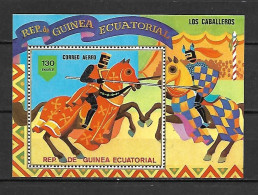 Equatorial Guinea 1978 Knights - Art  MS MNH - Equatorial Guinea