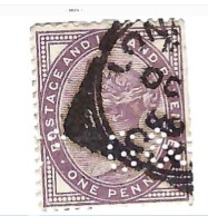 Perforé (perfin)  "G &" Sur  Reine Victoria - Perforés