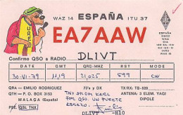 AK 213438 QSL - Spain - Malaga - Radio-amateur