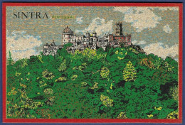 Sintra - Palácio Nacional Da Pena( Verso Letras Azuis) -|- Feito Em Cortiça / Made In Cork / Fabriqué En Liège - Lisboa