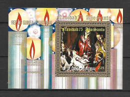 Equatorial Guinea 1975 Art - Paintings - Christmas MS MNH - Andere & Zonder Classificatie