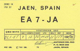 K 213445 QSL - Spain - Jaen - Radio Amatoriale