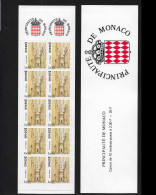 Monaco 1989. Carnet N°3, N°1669 Vues Du Vieux Monaco-ville. - Booklets