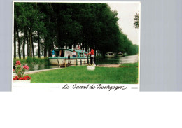 Péniches Sur Le Canal De Bourgogne - Embarcaciones