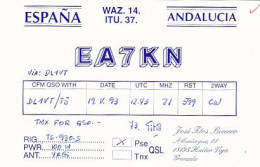 K 213446 QSL - Spain - Andalucia - Granada - Radio Amatoriale