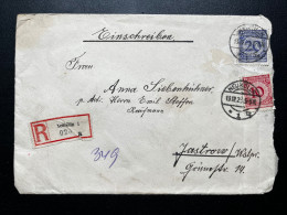 ENVELOPPE RECOMMANDEE ALLEMAGNE / NEUKOLLN POUR JASTROWIE POLOGNE / 1923 - Briefe U. Dokumente