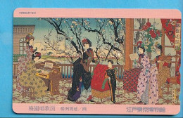 Japan Telefonkarte Japon Télécarte Phonecard -  Girl Frau Women Femme - Characters