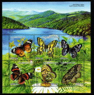 Aserbaidchan Azerbaijan 2002  - Mi.Nr. Block 50 - Postfrisch MNH - Schmetterlinge Butterflies - Vlinders