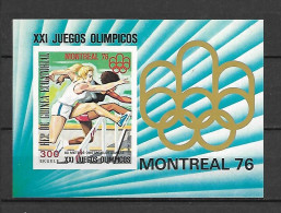 Equatorial Guinea 1976 Olympic Games MONTREAL IMPERFORATE MS MNH - Guinea Ecuatorial