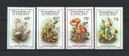 St Vincent Grenadines 1986 Mushrooms  Y.T. 467/470 ** - St.Vincent & Grenadines