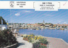 AK 213453 QSL - Sweden - Västervik - Radio-amateur