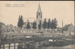 DEINZE             DE KERK EN DE LEI - Deinze