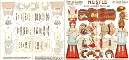 Chromos & Images - Nestlé Farine Lactée - Poupées à Découper Et à Construire - Other & Unclassified