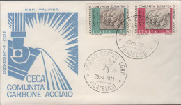 ITALIA - ITALIE - ITALY - 1971 - Ventennale Della C.E.C.A. - FDC Filagrano - FDC