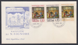 Vatican City 1964 Private FDC Birth Of Jesus Christ, Christian, Christianity, Catholic Church, Cover - Covers & Documents