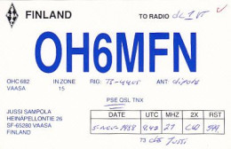 AK 213458 QSL - Finland - Vaasa - Amateurfunk