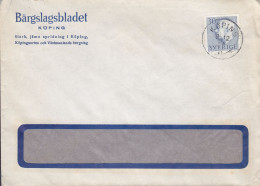 Sweden BÄRGSLAGSBLADET (Newspaper Journal) KÖPING Cover Brief Lettre Gustav VI. Adolf Stamp - Storia Postale