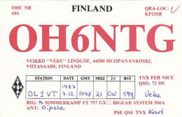 AK 213461 QSL - Finland - Viitasaari - Radio Amatoriale