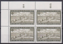 1977 , Mi 1553 ** (1) -  4er Block Postfrisch - EUROPA : Landschaften - Nuevos