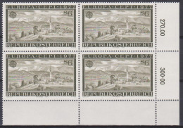 1977 , Mi 1553 ** (2) -  4er Block Postfrisch - EUROPA : Landschaften - Unused Stamps