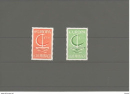 MONACO 1966 EUROPA  Yvert 698-699, Michel 835-836 NEUF** MNH Cote 2,50 Euros - Unused Stamps