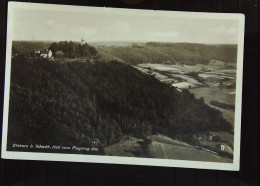 DR: AK Vom Forsthaus U. Restaurant Einkorn Bei Schwäbisch Hall Vom Flugzeug Aus Mit SoSt. Um 1935 Mit 6 Pfg Hindenburg - Schwaebisch Hall