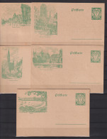 Danzig Bildpostkarte MiNo. P 31 ** Bilder 02,03,04,06,011 - Postal  Stationery