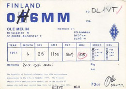 AK 213467 QSL - Finland - Jakobstad - Radio Amatoriale