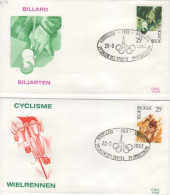 COB - FDC N° 645/48 - Timbre N° 2043/46 - 1981-1990