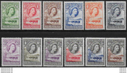 1953-58 Bechuanaland Cattle And Baobab 12v. MNH SG N. 143/53 - Otros & Sin Clasificación