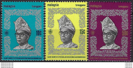 1970 Tregganu Sultan Tuanku Ismail Nasiruddin Shah 3v. MNH SG. N. 107/109 - Sonstige & Ohne Zuordnung