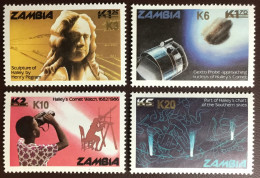 Zambia 1987 Halley’s Comet Surcharges MNH - Zambie (1965-...)