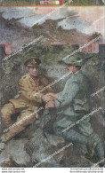 Ca499 Cartolina Militare Alpini L'amicizia Inglese Mazzini Trincea Www1 1 Guerra - Régiments