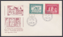 Vatican 1964 Private FDC Nicholas Of Cusa, Cardinal, German, Philospher, Christian, Christianity, First Day Cover - Covers & Documents