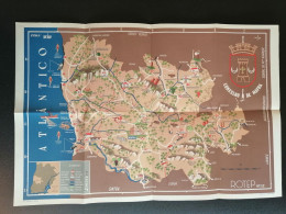 Portugal Dépliant Touriste Avec Carte Mafra Ericeira Couvent Train Moulins 1949 Tourist Flyer Map Convent Mills - Dépliants Turistici